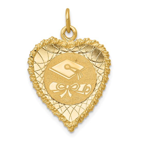 14k Solid Gold Graduation Cap Charm - 1224A 14k Solid Gold Graduation Cap Charm - 1224A